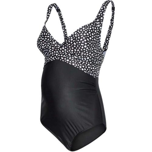Mamalicious Womens/Ladies Polka Dot Fabric Maternity One Piece Swimsuit
