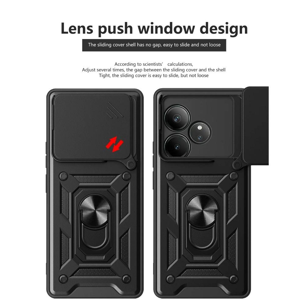 Camera Protect Case for Realme GT Neo 6 6T 3 N53 N55 Realme C61 C63 C65 C67 C51 C53 C55 C35 C21Y C25Y Armor Hybrid Ring Cover