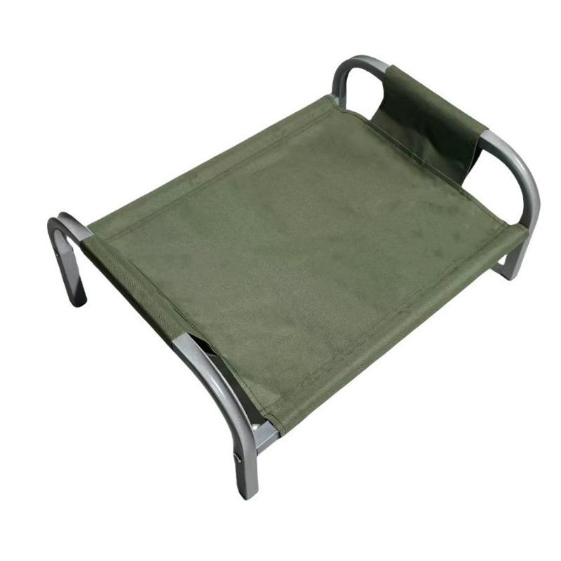 Draagbaar Verhoogd Hondenkussen met Metalen Frame Zomerse Huisdier Ligstoel Wasbaar Groot Bed voor Katten en Honden