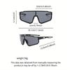 2PCS Outdoor Cycling Sunglasses Anti Glare Protection Sun Shading Unisex Riding Mountain Climbing Running Glasses