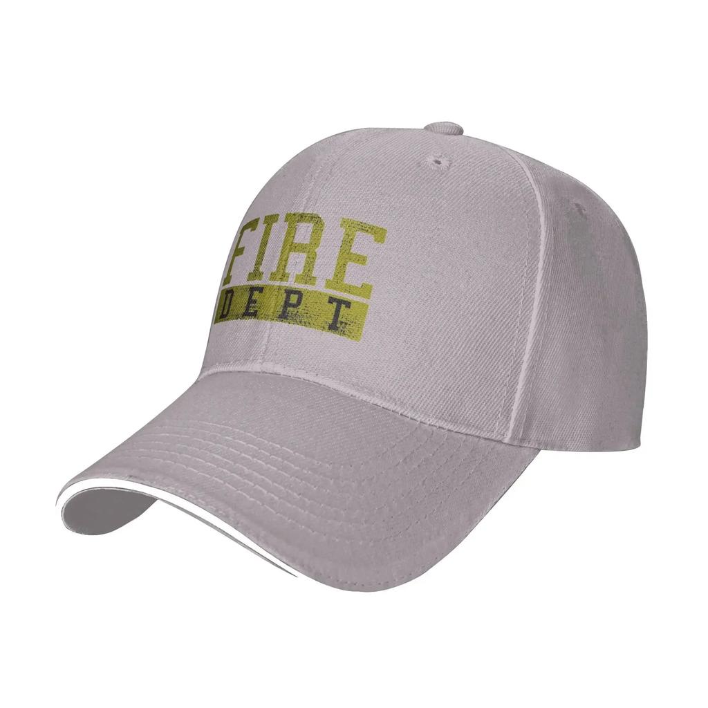 Black Green Fire DEPT Department Hiking Baseball Caps Womens  Adult Male Beach Sunscreen Hat Peaked Cap