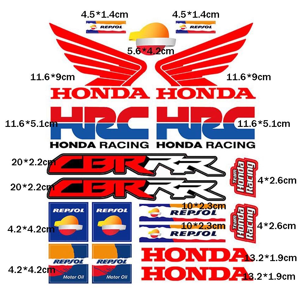 Motorcycle Body Stickers Modification Accessories for HONDA CBR Series Decals Reflective Helmet Fuel Tank Decor Wheel Stickers KP5 yzpf8