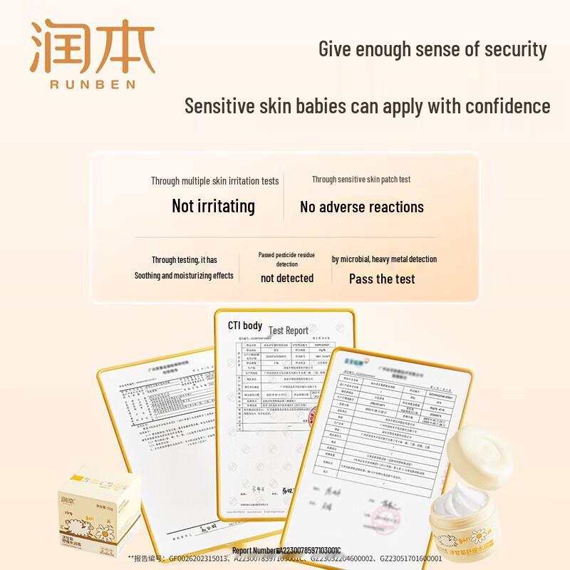 Runben Kids Chamomile & Egg Yolk Moisturizing Skincare Set