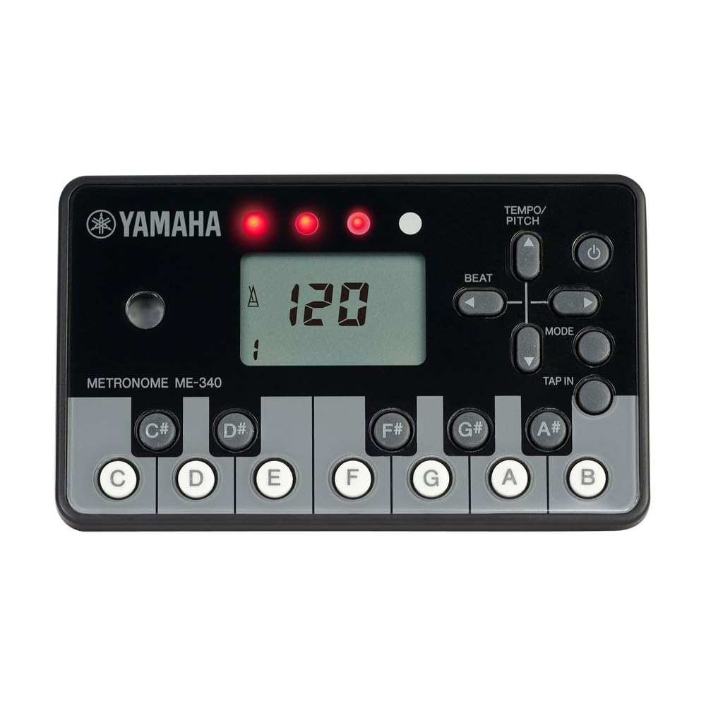 Yamaha Digital Metronome ME-340PF Piano Black Compact Design Accurate Timing