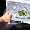 Food Protection Cover Household Oven Heating Cover Microwave Food Splash Cover Transparent Cover with Handle Kitchen Gadgets