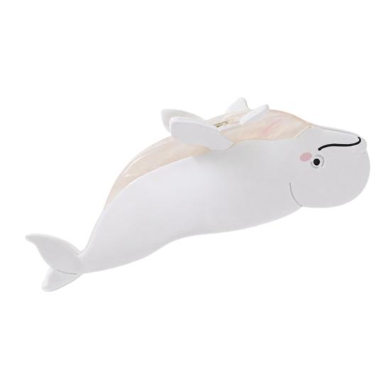 Durable Acetate Hair Clamps Sea Animals Claw Clip for Women, Elegant Ocean Theme Hairpin, Cute Marine Life Clips Lightweight Fish/Turtle/Conch/Octopus