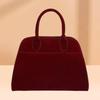 Large Capacity Tote Bag New Matte Retro Handbag Women's Simple Travel Messenger Bag Commuter Shoulder Bag