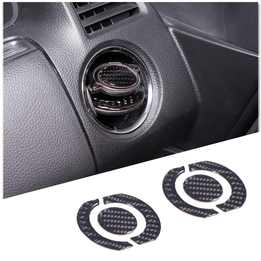 Sauicemy Set of Air Vent Central Control Air Outlet Decoration Vent Interior Trim Protective Car Specific to Your Vehicle Fiber for Honda 6-Piece