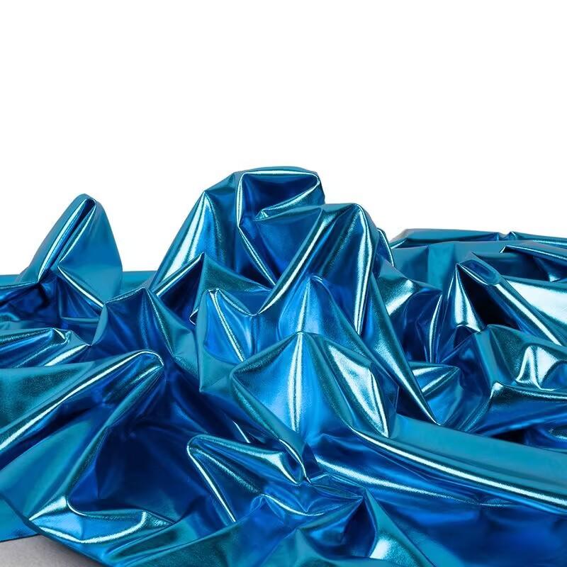 150x50cm/Stück Spandex glänzender Stoff Heißprägestoff Hochzeitsdekoration Bühnenauftritt Kleiderstoff DIY-Material