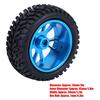 75mm RC Alloy Wheel Blue Rally Tire Tyre for WL 118 A959 A979 A969 Racing Car