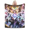 Anime Jinx Arcane Super Soft Blanket 3D Print Picnic Plush Throw Blanket Fashion Bedroom Flannel Bedspread Sofa Bed Cover