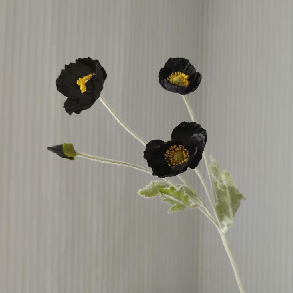 Artificial Flowers Fake Poppy Silk Flowers Long Stem Housewarming Garden Table Wedding DIY Party Wedding Home Bouquet Decor