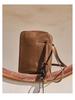 Women's Veg-Tanned Cowhide Bowling Bag: Fall/Winter 2025 Commute & Fashionable Crossbody Handbag