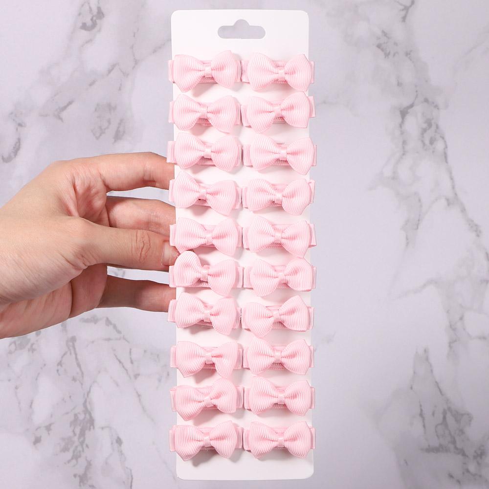 

10Pcs/lot 1.4 Mini Bows Hair Clips for Baby Girls Kids Solid Color Bows Hairpins Barrettes Handmade Headwear Hair Accessories