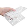 Bastelarbeiten Scrapbooking Prägung Buchstaben Alphabet Wandmalerei Abdeckspray Schichtschablonen