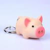 Cute Pig Style LED Light Sound Key Chain Keyring Car Bag Pendant Decoration Gift