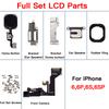 Full Set LCD Parts Replacement For iPhone 6 6P 6S Plus Front Camera Home Button Flex Cable Ear Speaker Screw