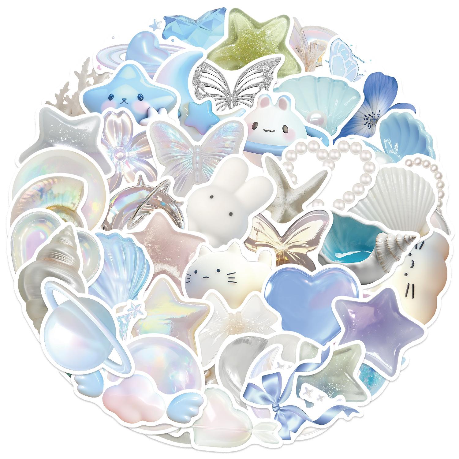 

50 Мультяшных Розовых Мечтательных Галактических Граффити Наклеек Декоративные Гитара Ноутбук Чемодан DIY Водонепроницаемые