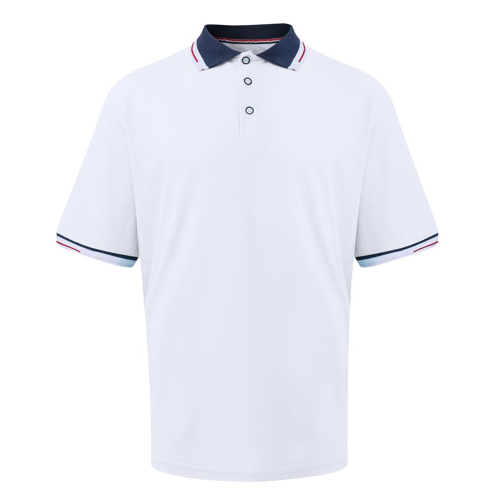 Men'S Summer Casual Lapel Stitching Contrast Color T-Shirt Sports Fashion Short-Sleeved Shirt
