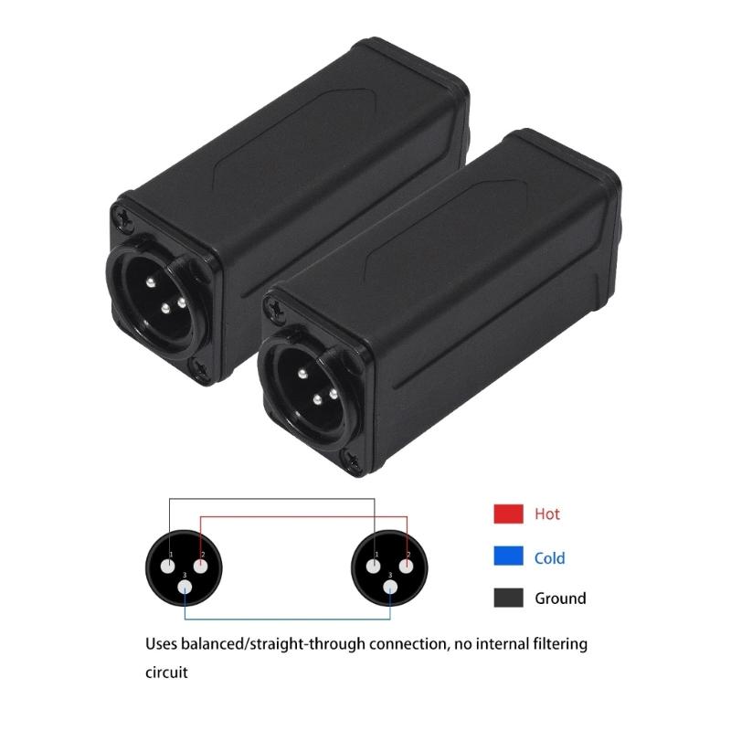 Professional 3Pin Male To Male Auditory Connector for Studio Recording and Live Sound Systems