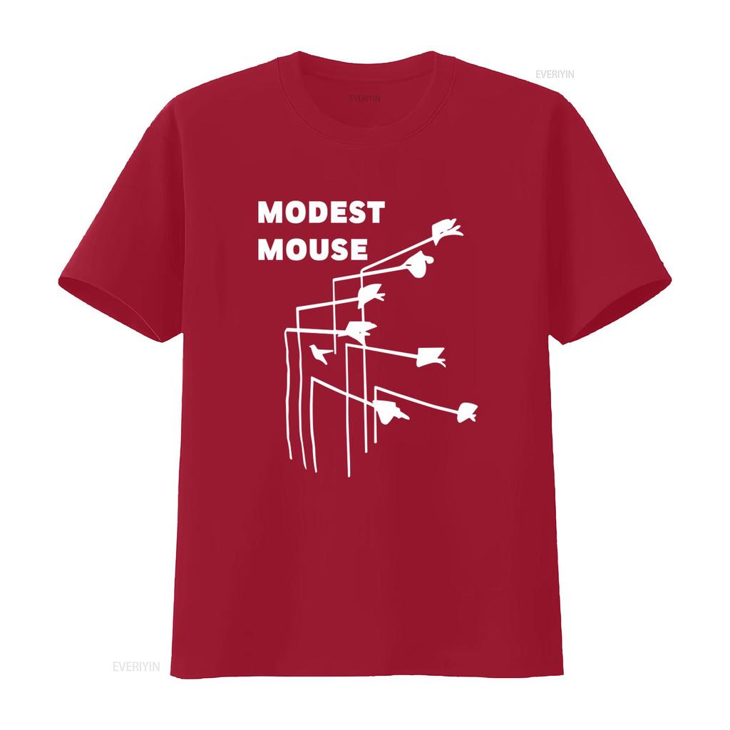 Modest Mouse T Shirt Black Album Cover Print for Music Fans Retro Style vintage Washed Slightly Casual fashion Unisex