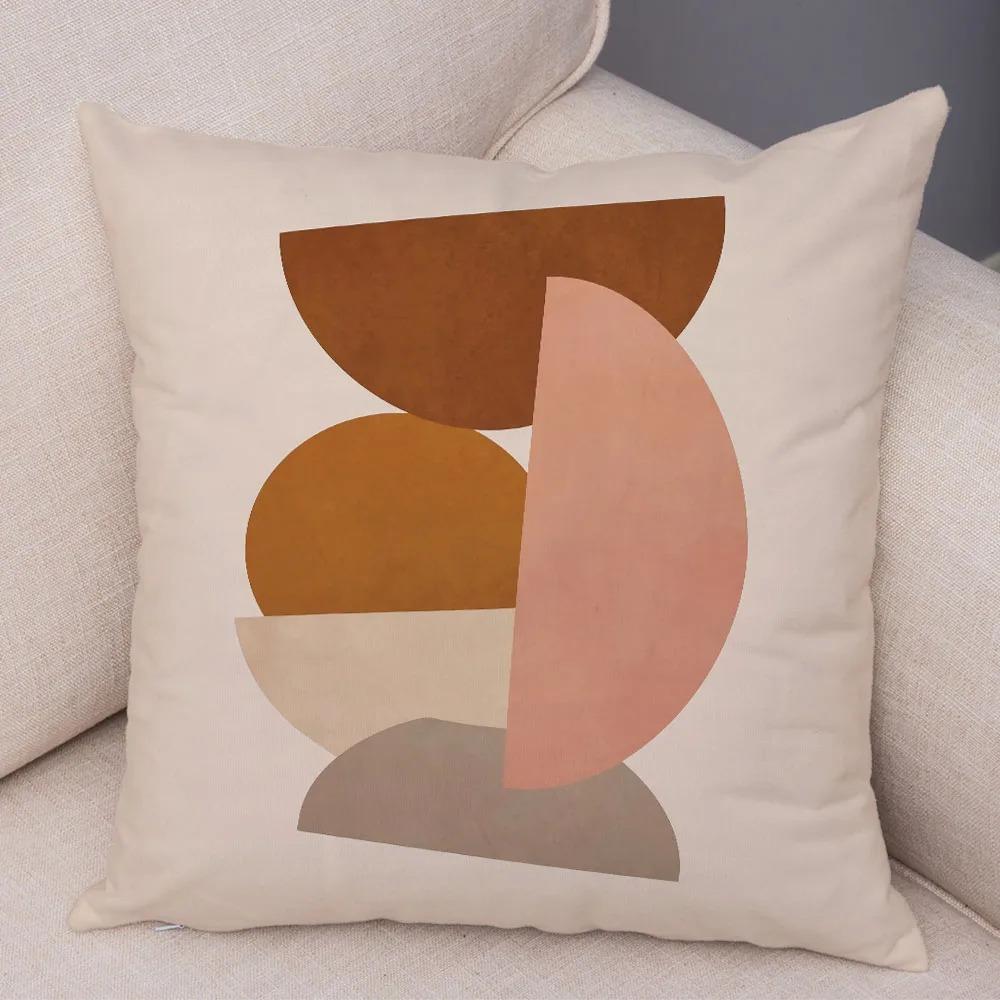 Simple Illustration Style Pillowcase Interior Decoration Office Living Room Home Pillowcase