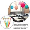 5 Stück Großes aufblasbares Malerpinsel-Spielzeug PVC Riesenstift Dekoration Klassenzimmer Partygeschenk Ballon Zurück zur Schule Jumbo Ölmalpinsel
