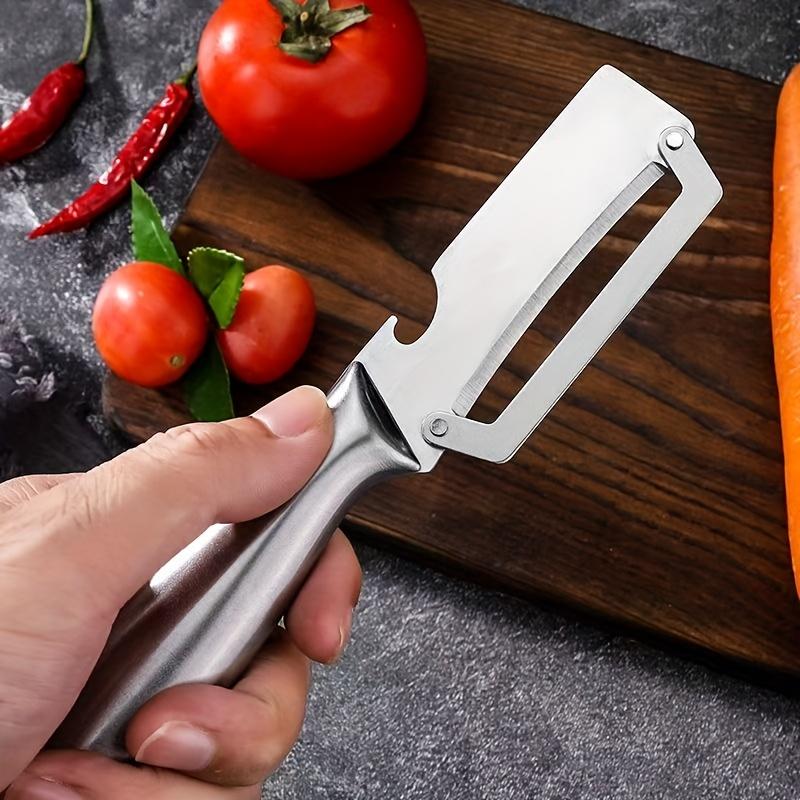 1pc Peeling Knife, Powerful Sugarcane Knife, Kitchen Scraping Tool, Household Fruit Knife, Lettuce Scraping and Peeling Tool
