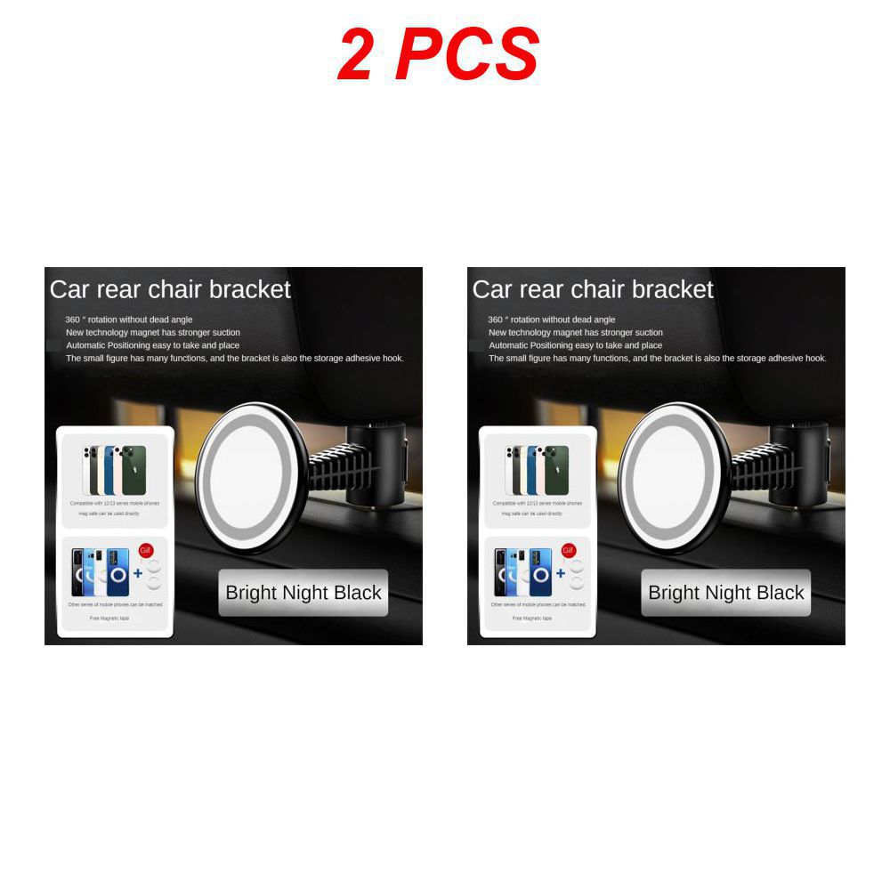 

2~5 шт. магнитный держатель для телефона на заднее сиденье автомобиля из цинкового сплава, крючок для подголовника заднего сиденья, навигация, поддержка телефона, автомобильные аксессуары