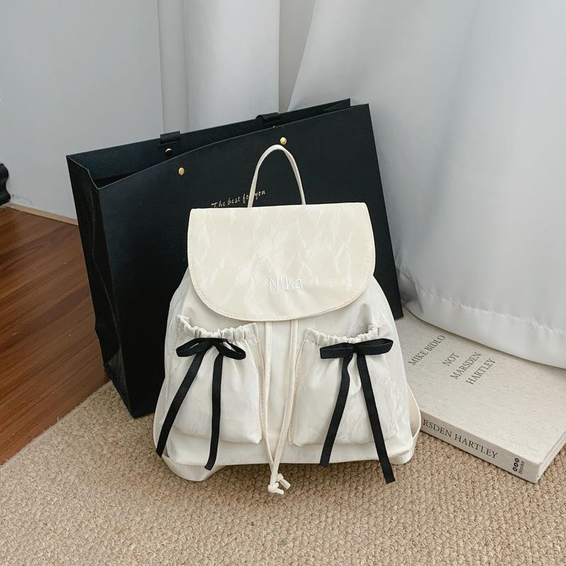 Schoolbag Fashion Bow Backpack College Student Class Bag Women's 1011 Summer New Large Capacity Backpack Wholesale