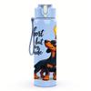 1PC Light Bulb Dachshund Quote Text 750ml Color Plastic Water Bottle Leakproof Flip Straw Lid For Sports Office Home Use
