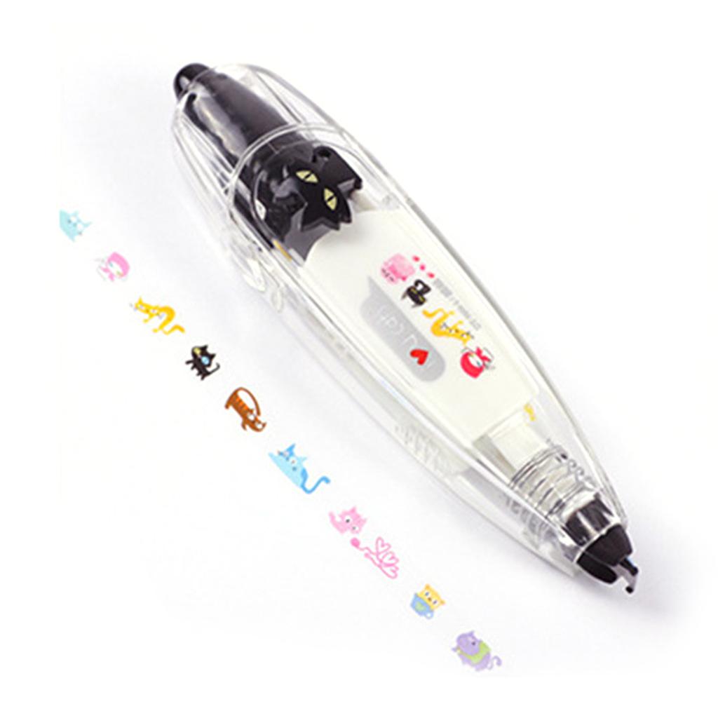 Kawaii Correction Belt Tape Lace Notebook Diary Decoration Pen Cartoon Floral Sticker Tape Pen Funny Kid Stationery For Children