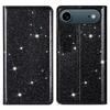For iPhone 17 Air Case Glittery PU Leather+TPU Card Slot Phone Cover