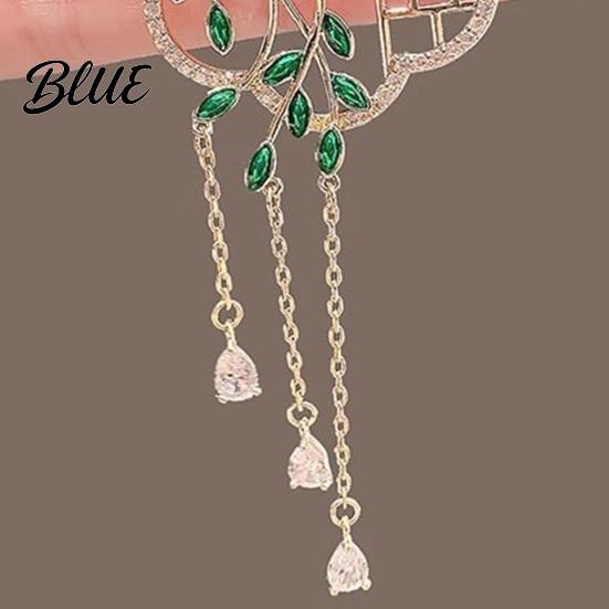 Brooch Pin Chinese-Style Salix Leaf Round Fan Lapel Sweaters Collars
