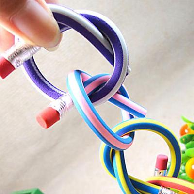 3Pcs Random Color Kids Students Creative Magic Flexible Bendy Soft Pencil Gift