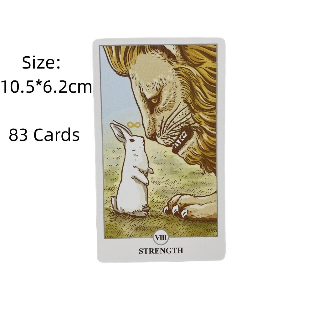 Lunalapin Tarotkarten Ein 83 Kaninchen Deck Orakel Englisch Visions Wahrsageausgabe Brettspiele