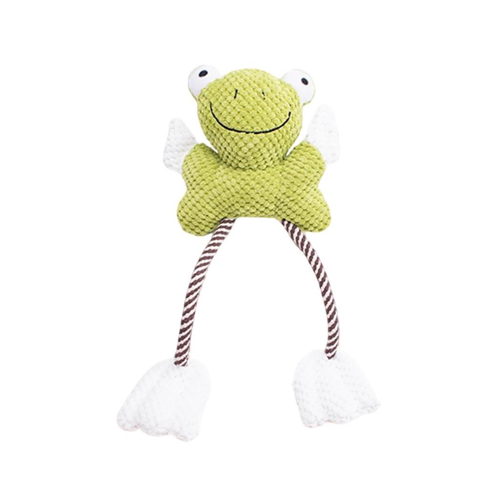 Plush Dog Toy With Rustling And Squeaking Sounds— And Chew,resistant ,shaped, An Interactive Teething Toy To Boredom.