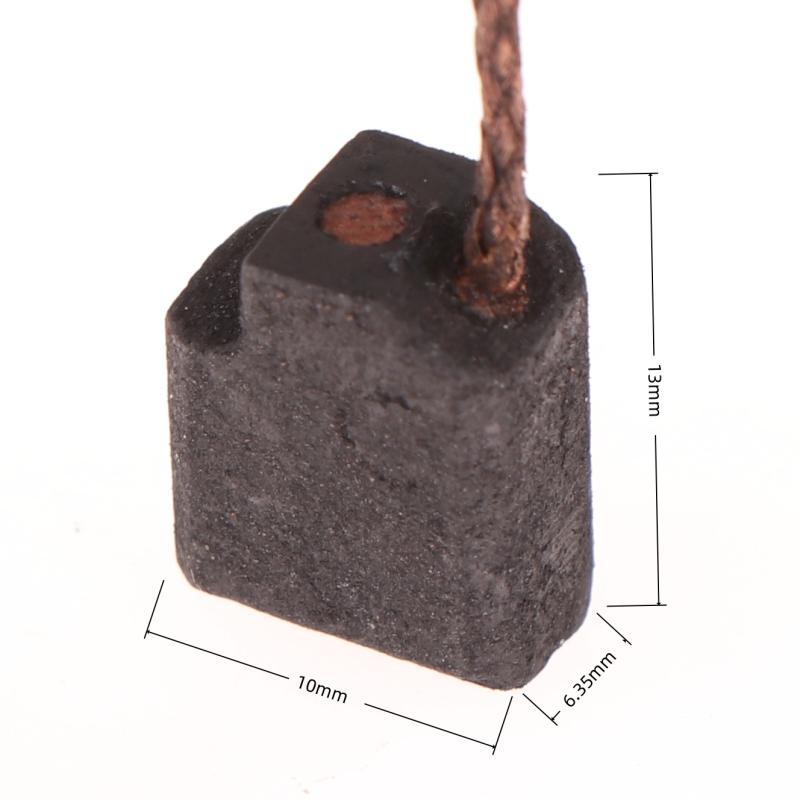 2Pcs 6.35X10X13Mm Carbon Brushes For Dewalt Angle Grinders D28111 D28113 D28116 D28117 D28130