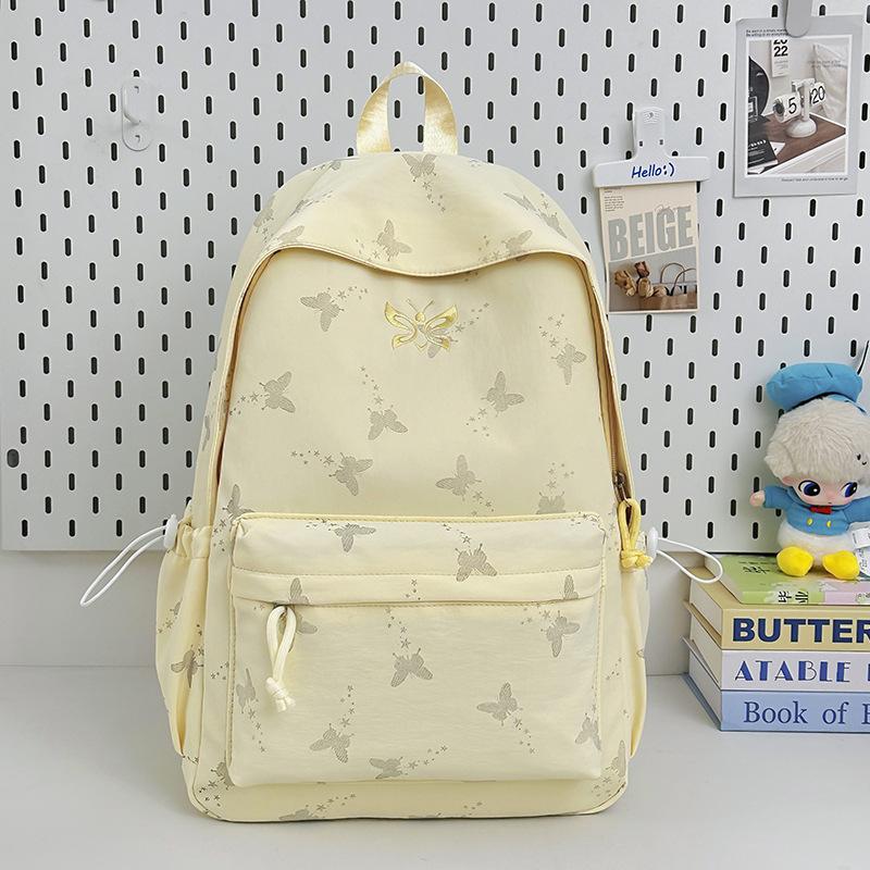 Schoolbag Korean Ins College Wind Star Backpack Large Capacity Junior High School Student School Bag Casual Lightweight Computer Backpack