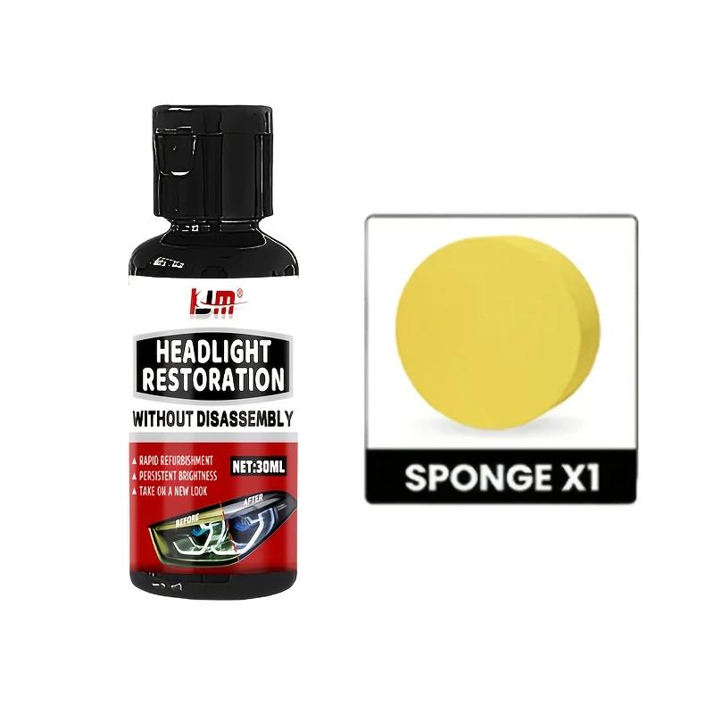 Car Headlight Repair Paste, Easy-to-use Headlight Maintenance Kit, Repair Oxidized, Yellowed, and Blurry Car Headlights,