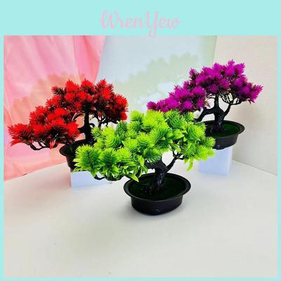 Der Kiefern-Begrüßungsgäste Künstlicher Bonsai-Baum Für Haus-Büro-Dekoration Mit Plastik-Grünzeug