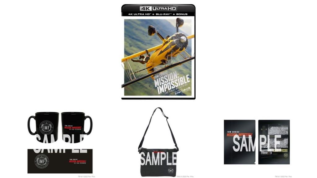 Impossible Final Reckoning 4K UHD Set with Original Sacoche and Metallic Clear File Collection 3 A3 Visual Mission - + Blu-ray Mug, Bag, (Includes