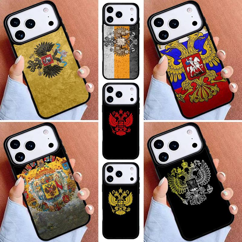 Flag of Russian Federation Phone Case for iPhone 16e 15 14 13 12 17 Pro Max Plus Air 17pro Cover Coque