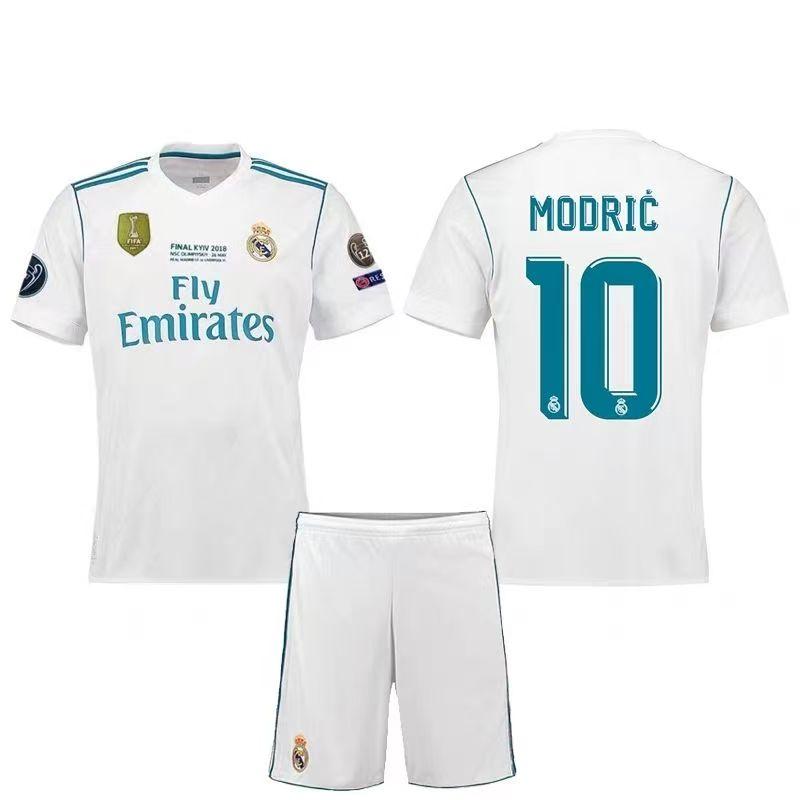 Retro Real Madrid 17/18 Domácí dres finále UCL | Ronaldo 7/10/11/4 Fotbalová sada dresů