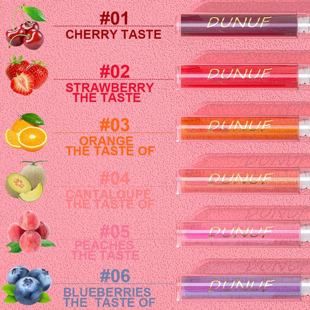 DUNUF Fruit Color-changing Long Lasting Nouritious Lipsticks Lip Gloss Make up Spring Moisturizing Lip Oil Makeup Free Shiping