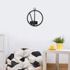 Stylish Design Geometric Candle Holder Easy To Clean Round Metal Wall Holder  Wedding