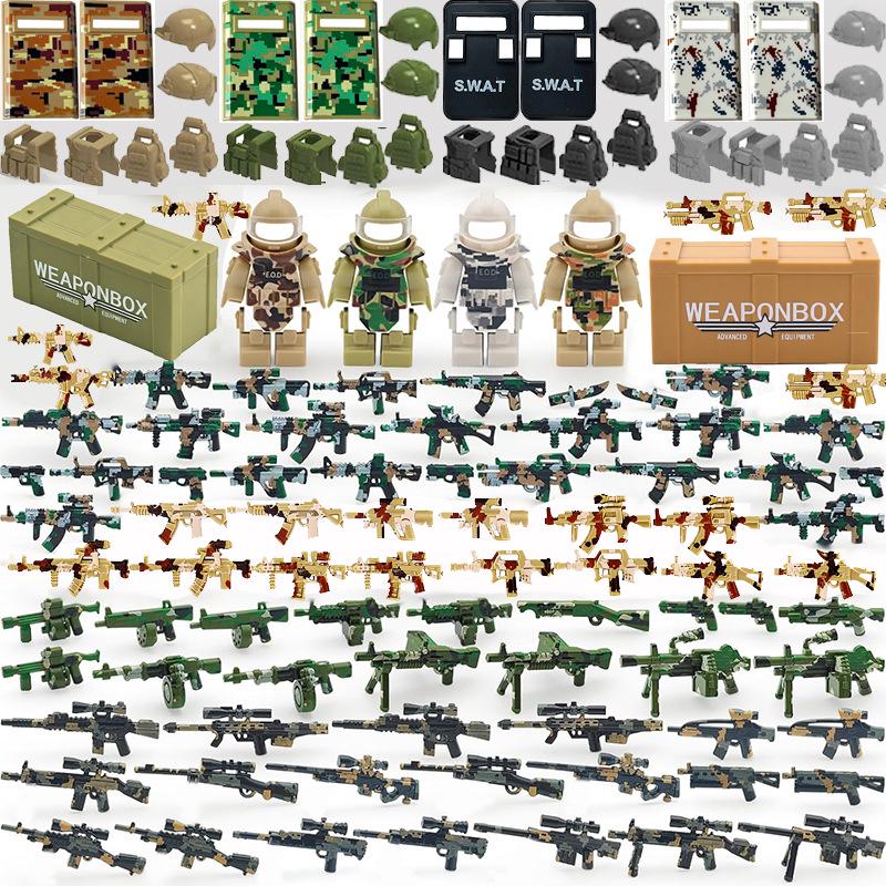 TZP228 Military Equipment Off-Road Accessory Pack & Figure Building Blocks