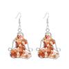 Hand Wound Natural Gravel Crystal Agate Amethyst Yoga Earrings Earrings E14 Fresh And Sweet