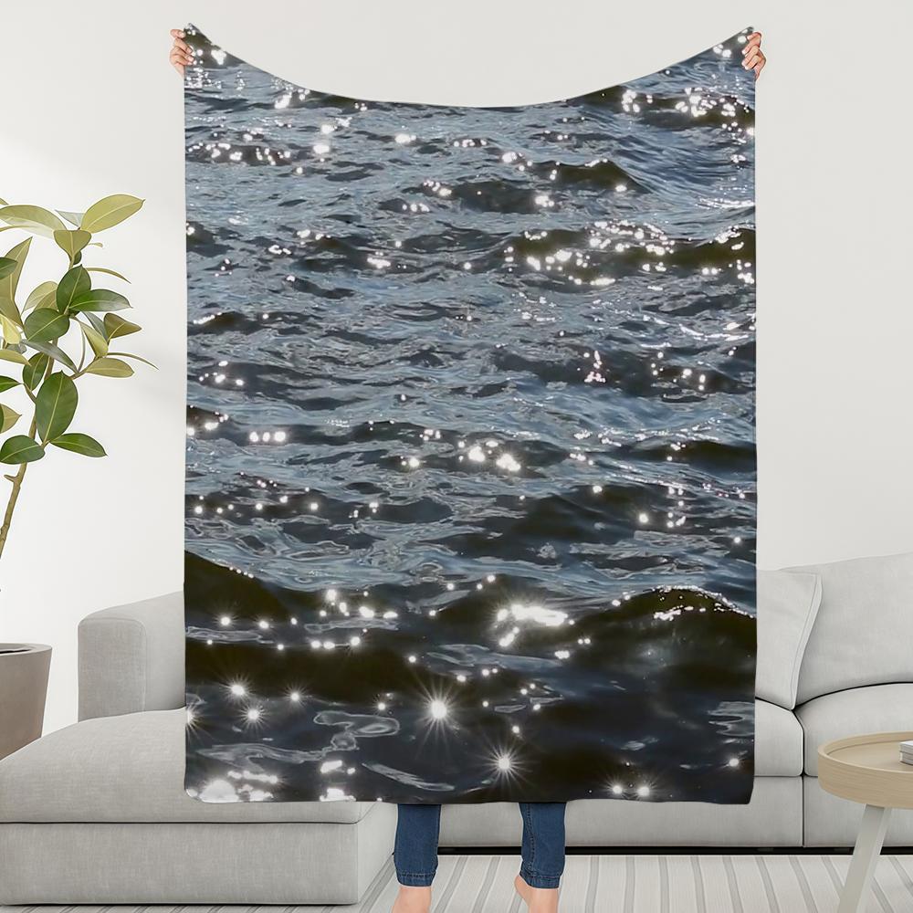 Blanket Throw Super Cosy Plush Living Room Sofa Surface Couch Sea Childish Shimmering Birthday Gifts