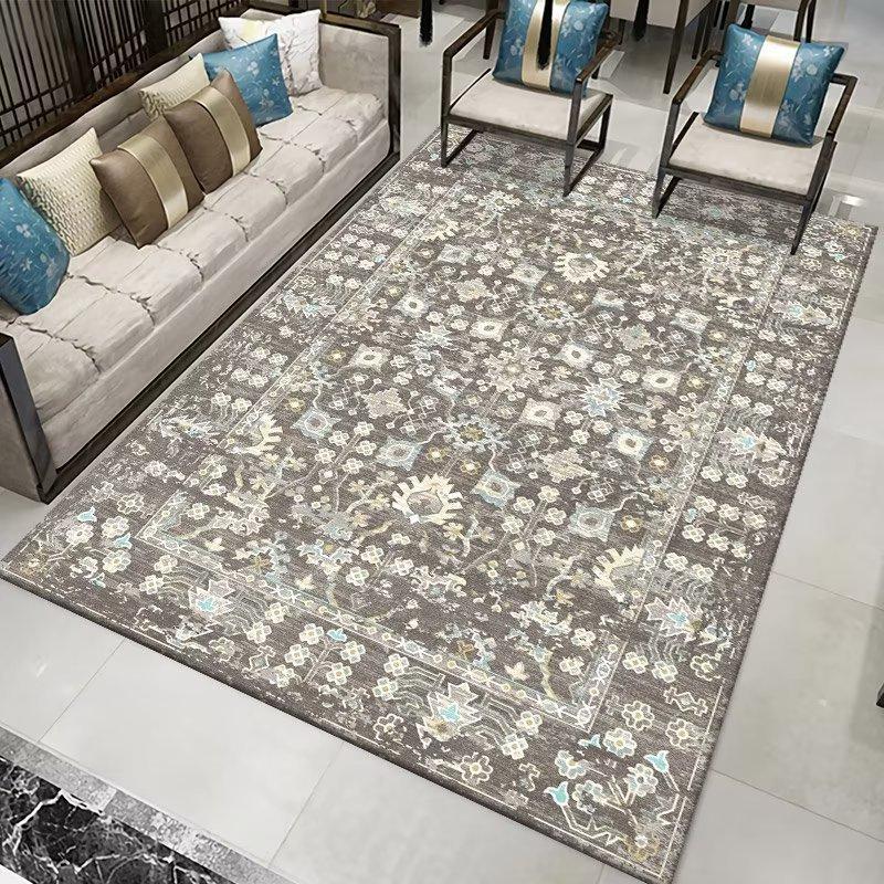 

160x230 Retro Carpet for Living Room Persian Boho Decor for Room Balcony Rug Large Luxury Bed Room Decoration Home Mats Bedside 1.3x1.97ft(40x60cm)